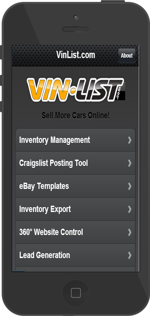 VinList Dealership Mobile Websites